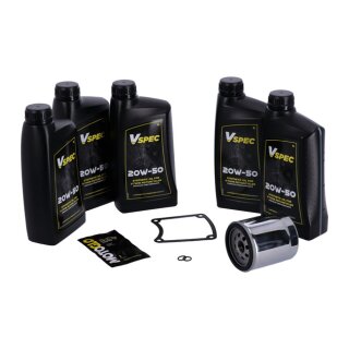 MCS, Big Oil service kit. Full synthetic. Chrome filter