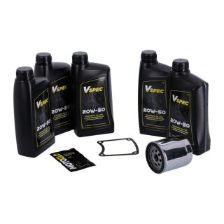 MCS, Big Oil service kit. Full synthetic. Chrome filter