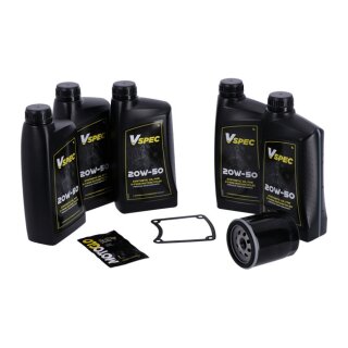 MCS, Big Oil service kit. Full synthetic. Black filter