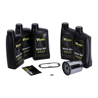 MCS, Big Oil service kit. Full synthetic. Chrome filter