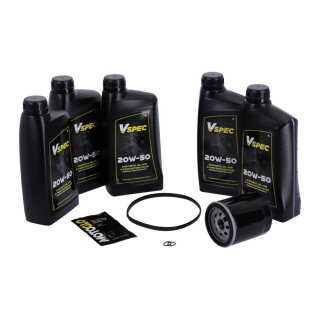 MCS Big Ölwechsel Service Kit 3-1 Vollsynthetisch für Harley Dyna Softail 06-17