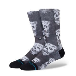 Stance Pizza face sock white/black