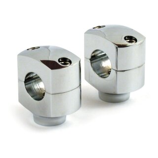 13 1/2 Scum risers. Chrome. 1-1/4" rise