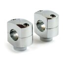 13 1/2 Scum risers. Chrome. 1-1/4" rise