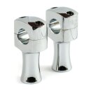 13 1/2 Scum risers. Chrome. 3" rise