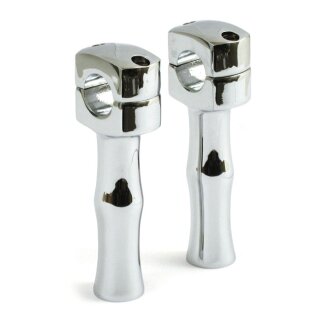 13 1/2 Scum risers. Chrome. 5" rise