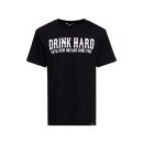 King Kerosine Contrast Seam Drink Hard t-shirt black
