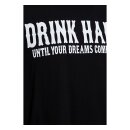 King Kerosine Contrast Seam Drink Hard t-shirt black