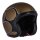 Jet Helm skull bucket Gold matt Flammen 13 1/2 ECE 22.06