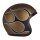 Jet Helm skull bucket Gold matt Flammen 13 1/2 ECE 22.06