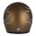 Jet Helm skull bucket Gold matt Flammen 13 1/2 ECE 22.06