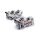 *24H EXTRA TRANSIT TIME* Brembo, GP4-RX Monoblock radial brake caliper set. Nickel