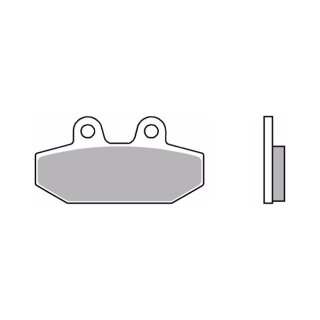 Brembo, brake pad set. Sintered. Rear