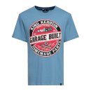 King Kerosin Garage Built t-shirt smoke blue