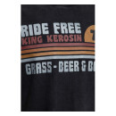 King Kerosin Ride Free t-shirt oilwashed black