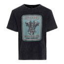 King Kerosin Chopper t-shirt oilwashed black