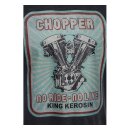 King Kerosin Chopper t-shirt oilwashed black