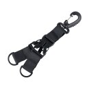 Army Surplus Carabiner keychain holder black