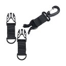 Army Surplus Carabiner keychain holder black