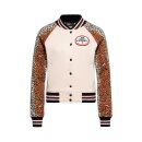 Queen Kerosin Rock N Roll jacket panther print ecru