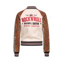 Queen Kerosin Rock N Roll jacket panther print ecru