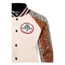 Queen Kerosin Rock N Roll jacket panther print ecru