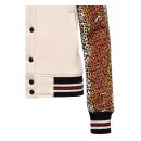Queen Kerosin Rock N Roll jacket panther print ecru