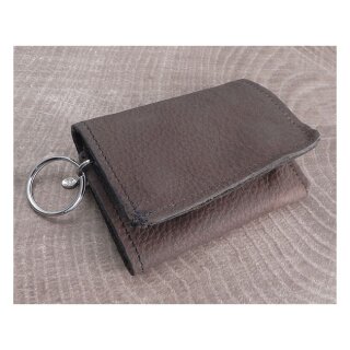 AMiGAZ Soft Brown Leather Trifold Wallet
