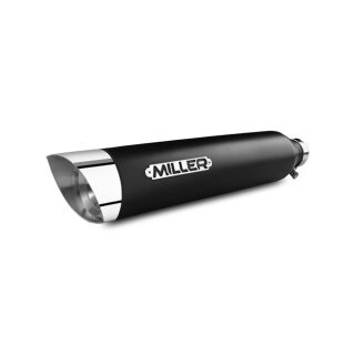 *2 WEEKS EXTRA TRANSIT TIME* Miller, Omaha Euro 5 Slip-On mufflers. Matte Black