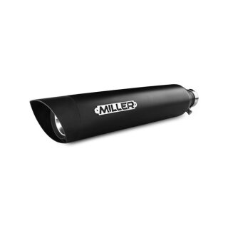 *2 WEEKS EXTRA TRANSIT TIME* Miller, Omaha Euro 5 Slip-On mufflers. Matte Black