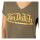 Von Dutch V-neck t-shirt logo kaki women