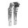Vitys Design, 10" adjustable risers. Digital gauge. Silver