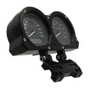Vitys Design, adjustable dual gauge holder. Black