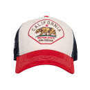 King Kerosin California cap off white/red