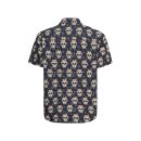 King Kerosin Vintage Skull & Flowers t-shirt black