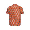 King Kerosin Vintage Skull & Flowers t-shirt cinnamon