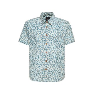 King Kerosin Vintage Sea Pattern t-shirt off white