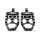 Burly, MX Evolution foot pegs. Black