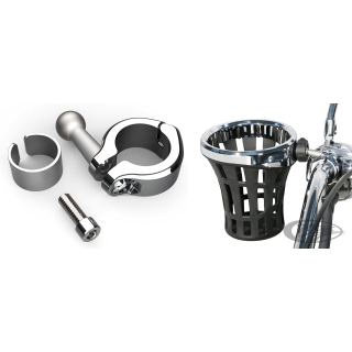 Big Ass Drink Holder Chrome 7/8-1" Clamp