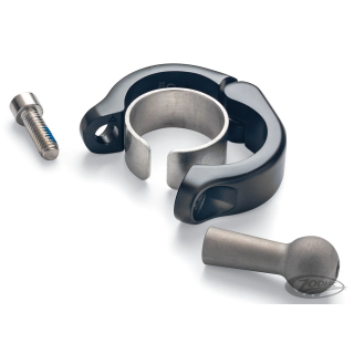 Aluminum Clamp Mount 1-1/8" Black