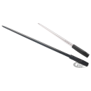 High Caliber Flexible 12" Antenna Chrome