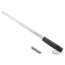 High Caliber Flexible 8" Antenna Chrome
