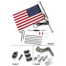 Lighted USA Flag Kit Chrome