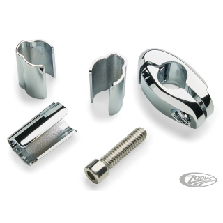 1/2" Flag Mount Clamp Chrome