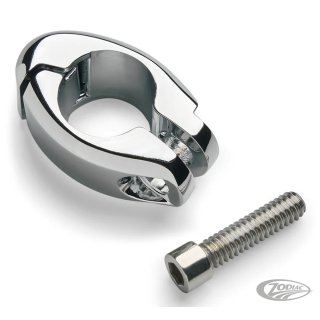 3/4" Flag Mount Clamp Chrome