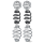 Barrel Seat Springs 2" Chrome