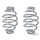 Barrel Seat Springs 4" Chrome