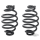 Barrel Seat Springs 4" Black