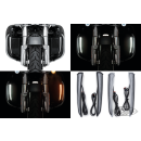 Blk Fang Lower Fairing Lights FLH/T14-Up