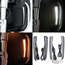 Blk Fang Lower Fairing Lights FLH/T14-Up
